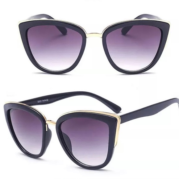 🕶LUXURY BLACK PLASTIC FRAMES AND GRAY LENSES - Picture 4 of 8